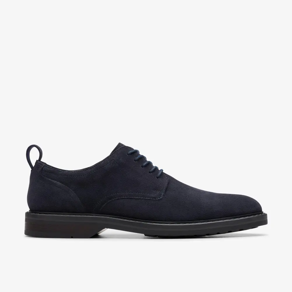 Aldwin Herren-Oxfordschuhe aus marineblauem Wildleder mit Spitze online