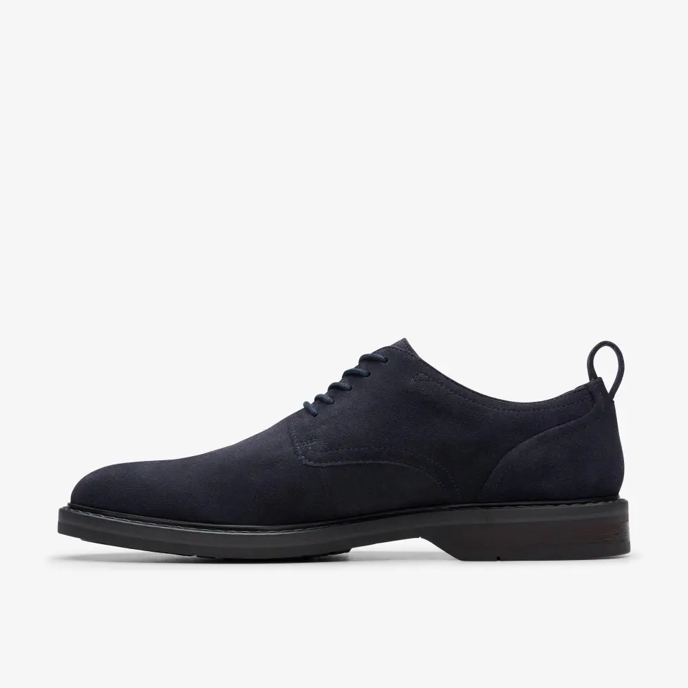 Aldwin Herren-Oxfordschuhe aus marineblauem Wildleder mit Spitze online