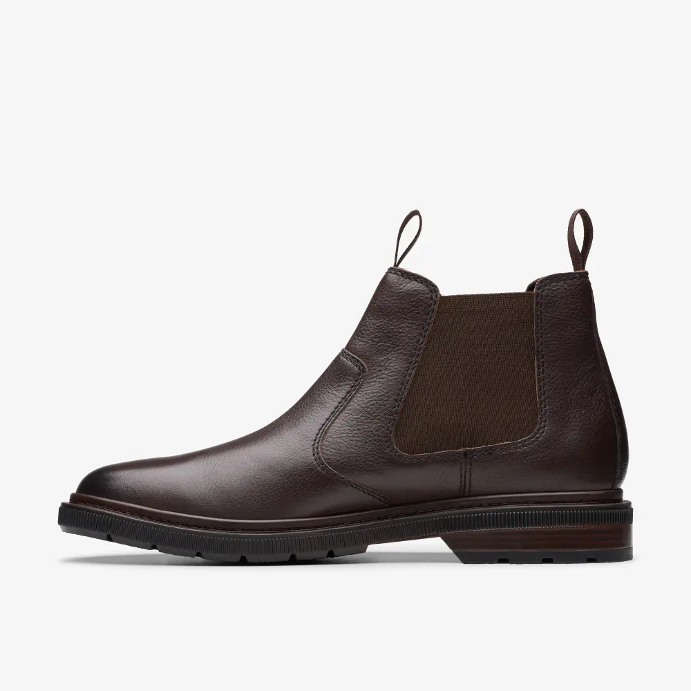 Burchill Up Chelsea Boots aus dunkelbraunem Leder für Herren online