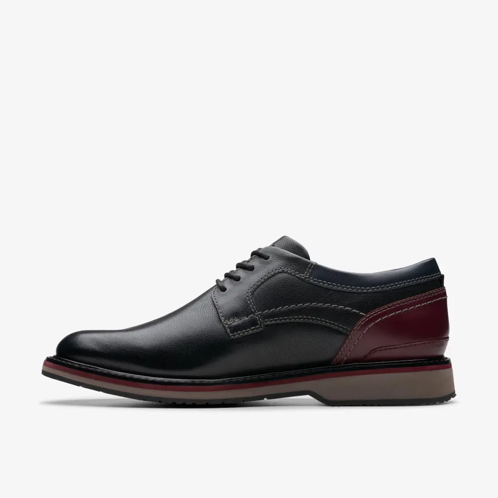 Clarks Herren-Oxfordschuhe aus schwarzem Leder, Modell Monahan online