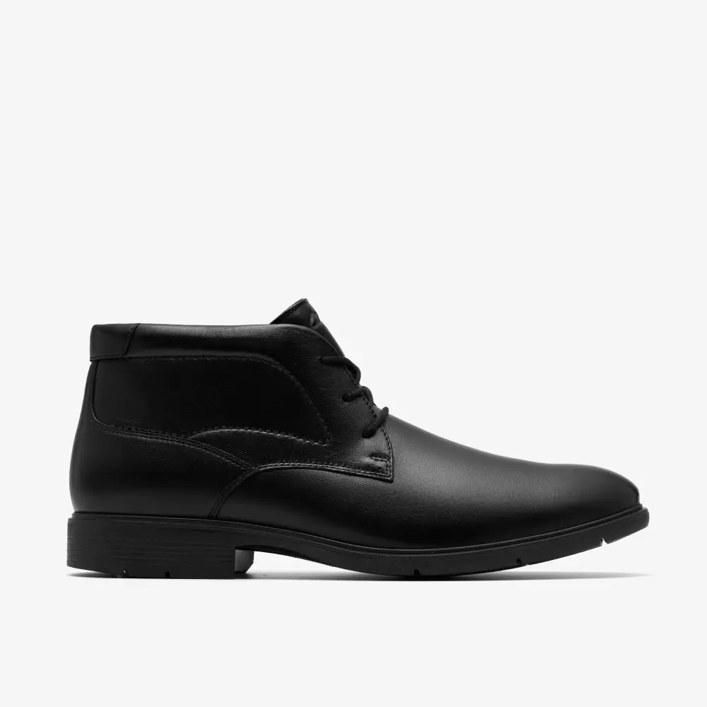 Eldredge Mid Herren-Ankle-Boots aus schwarzem Leder online