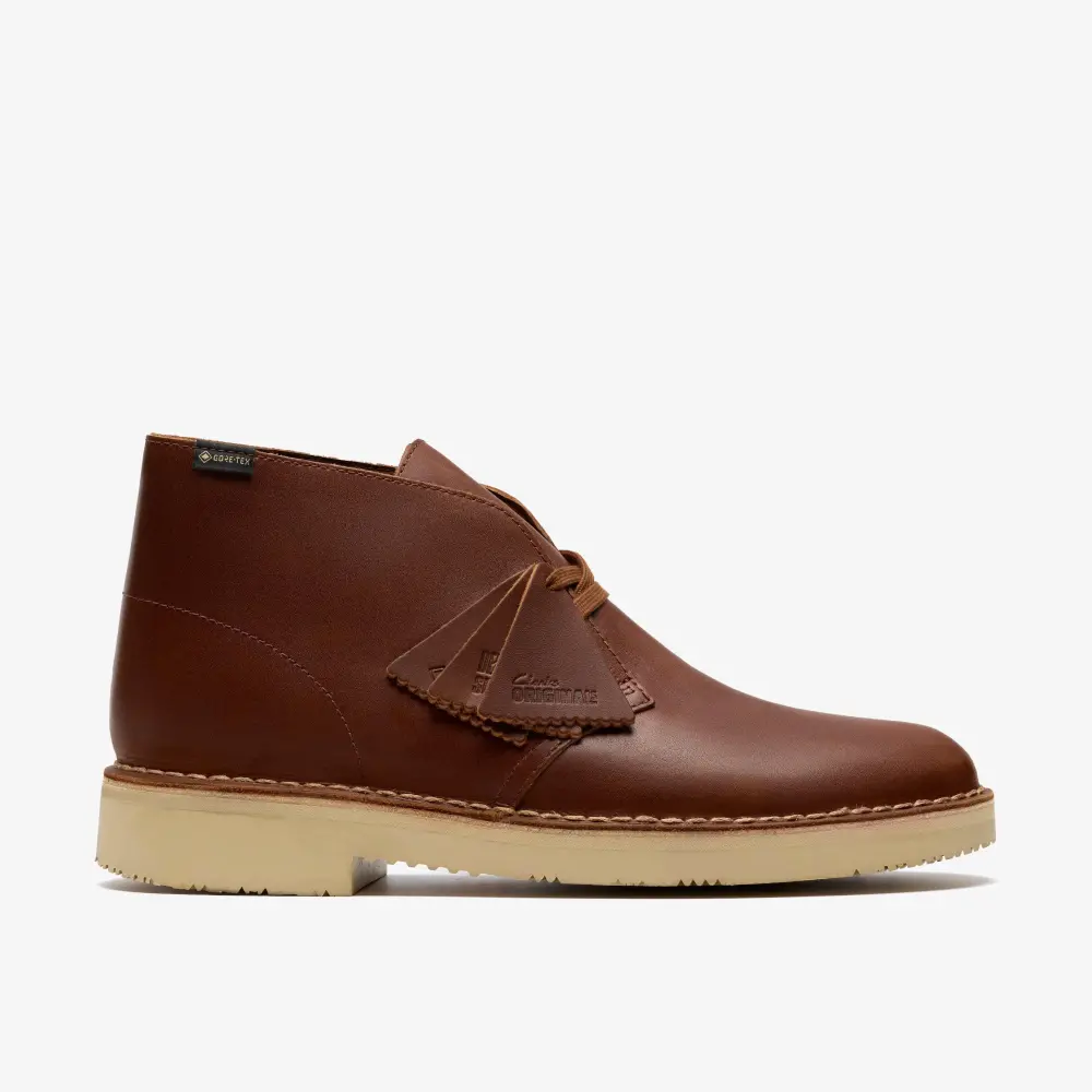 Herren-Desert-Boot aus braunem Leder mit Gore-Tex-Membran online