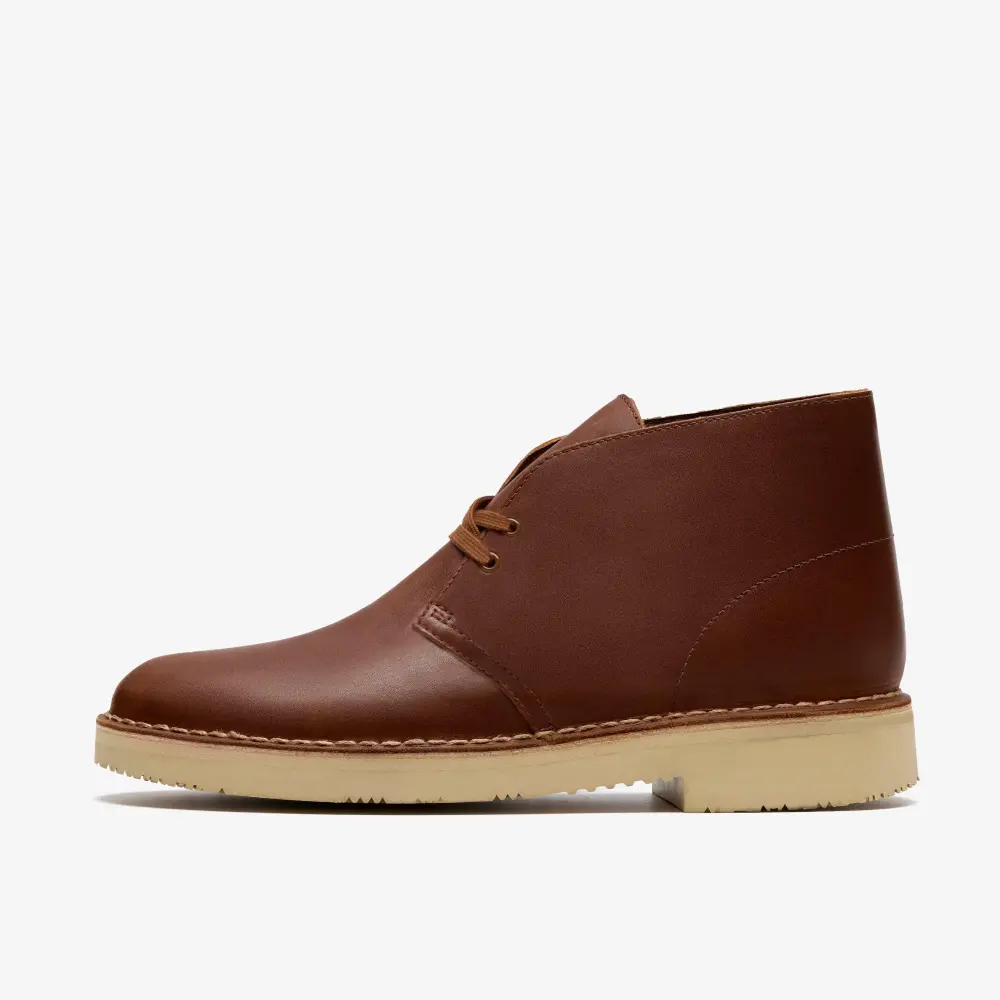 Herren-Desert-Boot aus braunem Leder mit Gore-Tex-Membran online