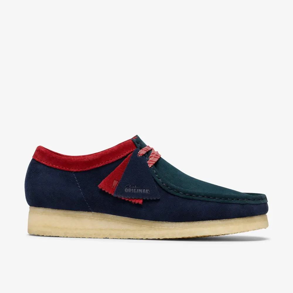 Herren-Wallabees in Dunkelblau-Kombination online
