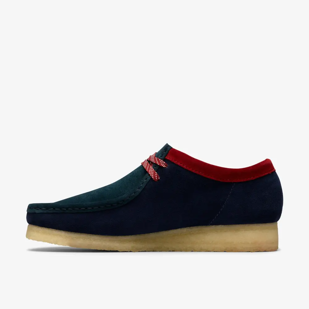 Herren-Wallabees in Dunkelblau-Kombination online