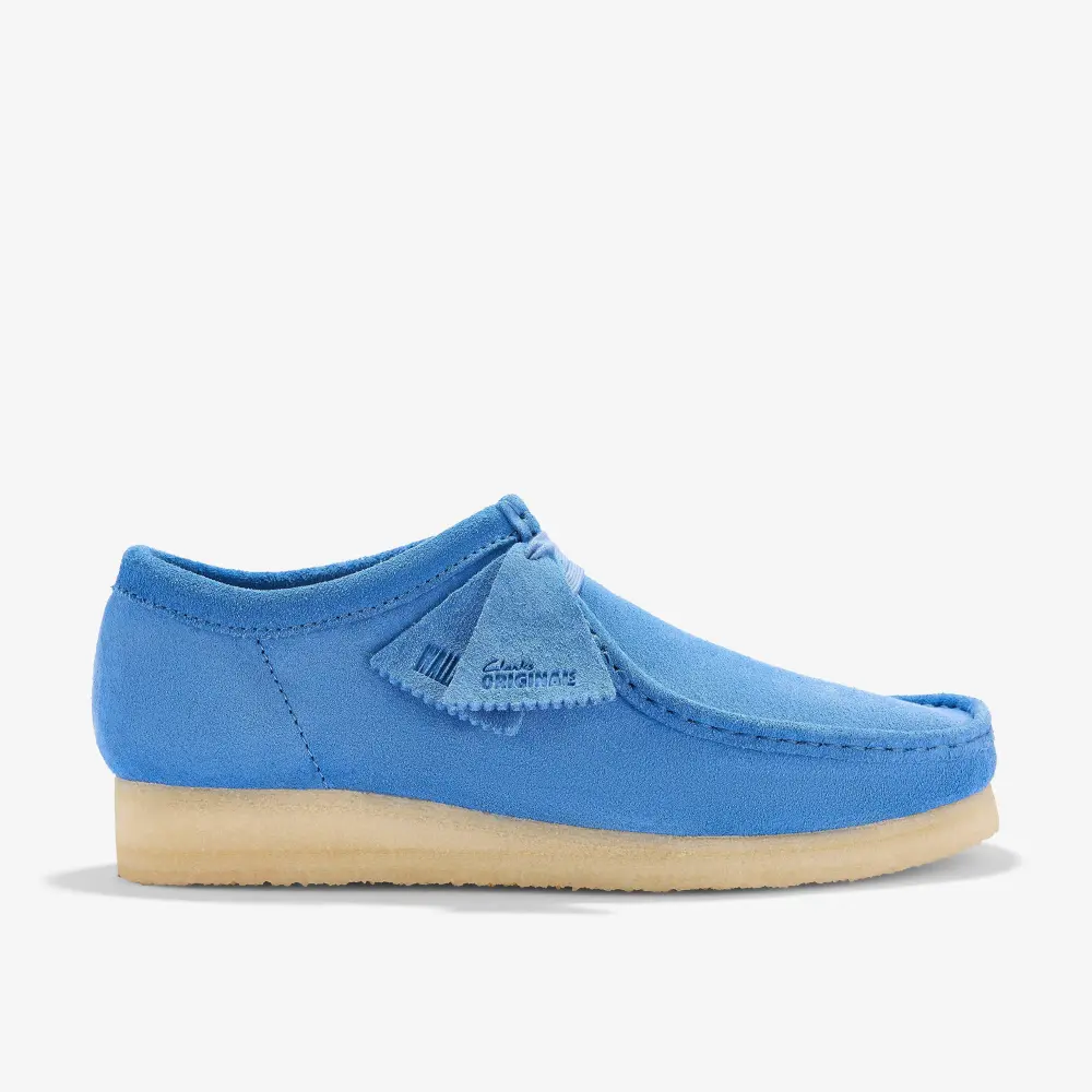Wallabee Herrenschuhe aus blauem Wildleder online