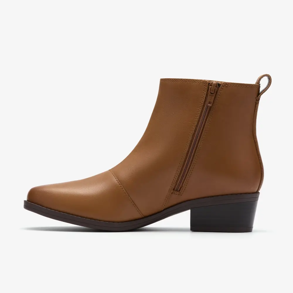 Damen Danyelle Skip Stiefeletten aus braunem Leder online