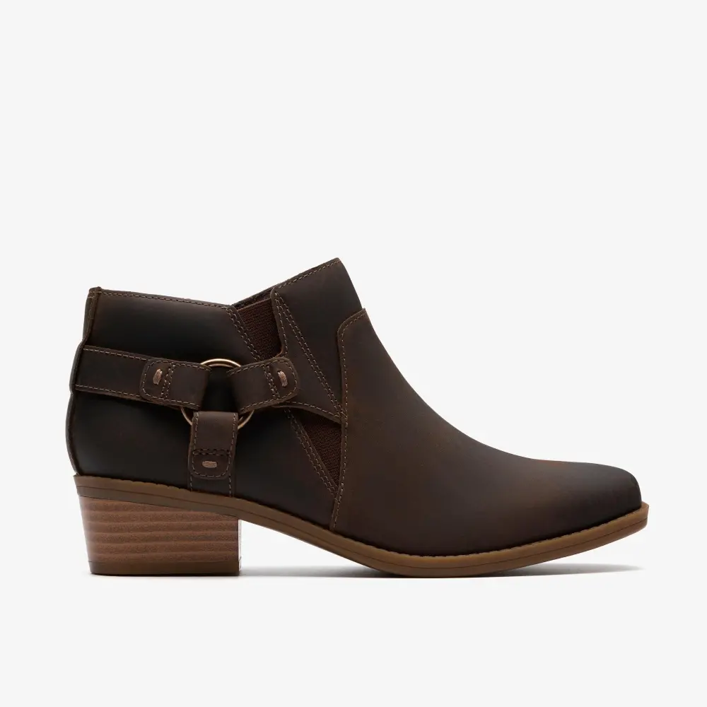 Danyelle Gema Damen-Ankle-Boots aus taupefarbenem, geöltem Leder online
