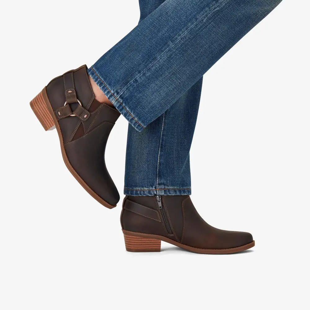 Danyelle Gema Damen-Ankle-Boots aus taupefarbenem, geöltem Leder online