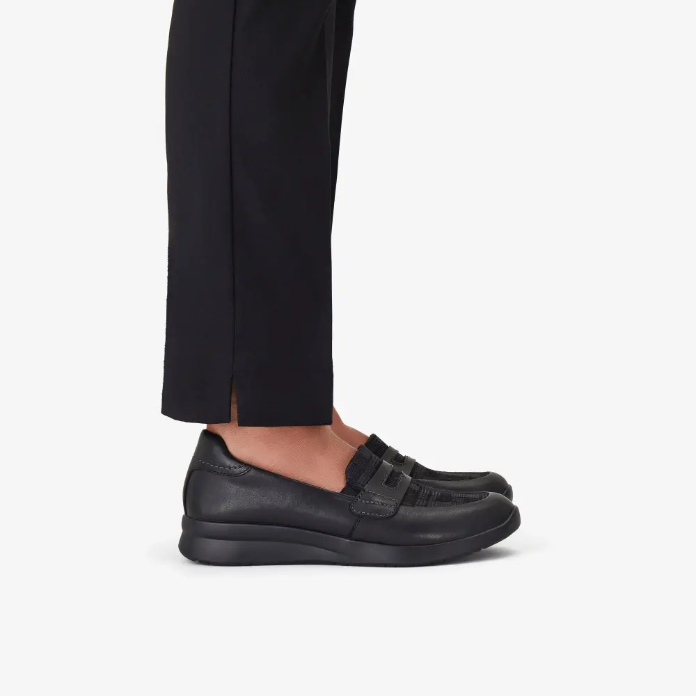 Ellowyn Penny Damen-Slipper aus schwarzem Leder online