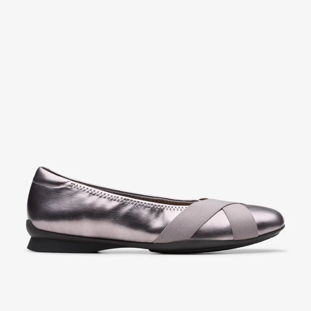 Jazmynn Gem Damen-Slipper in Dunkelzinn-Metallic online