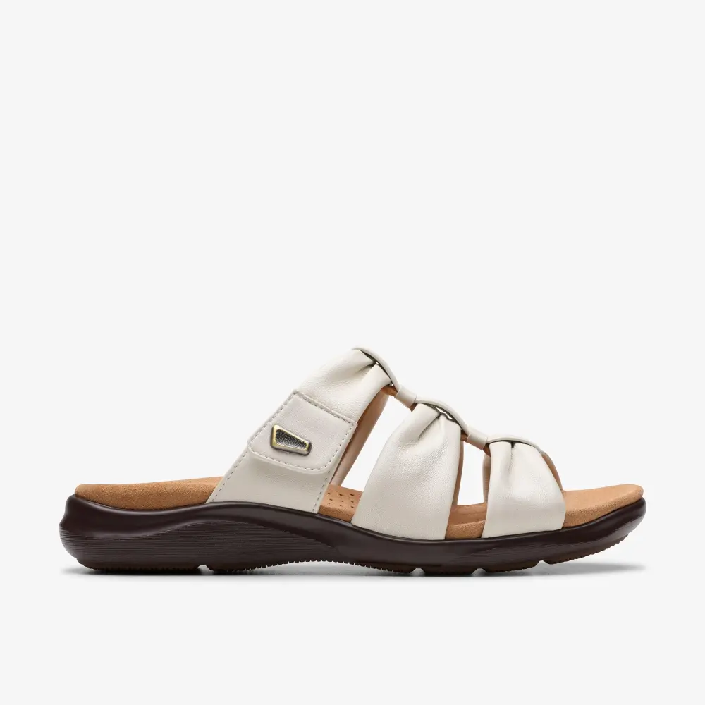 Kitly Slide Damen-Sandalen aus cremefarbenem Leder online