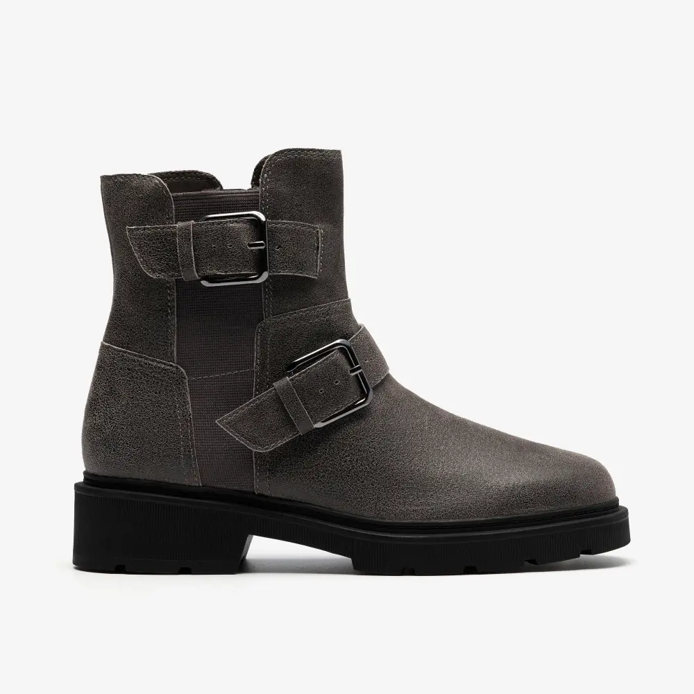 Lauryl Bay Damen-Ankle-Boots aus dunkelgrauem Leder online