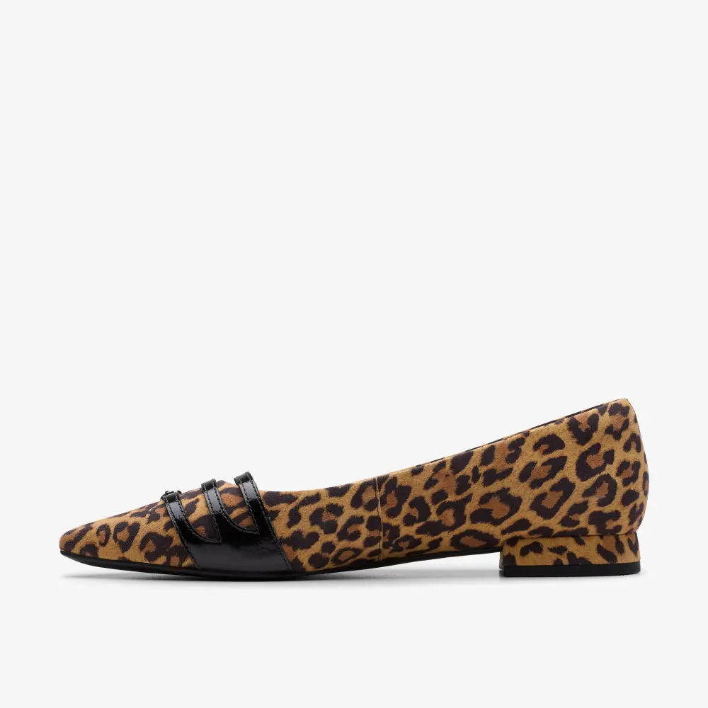 Sensa15 Damen-Ballerinas mit Riemen und Leopardenmuster aus Wildleder online