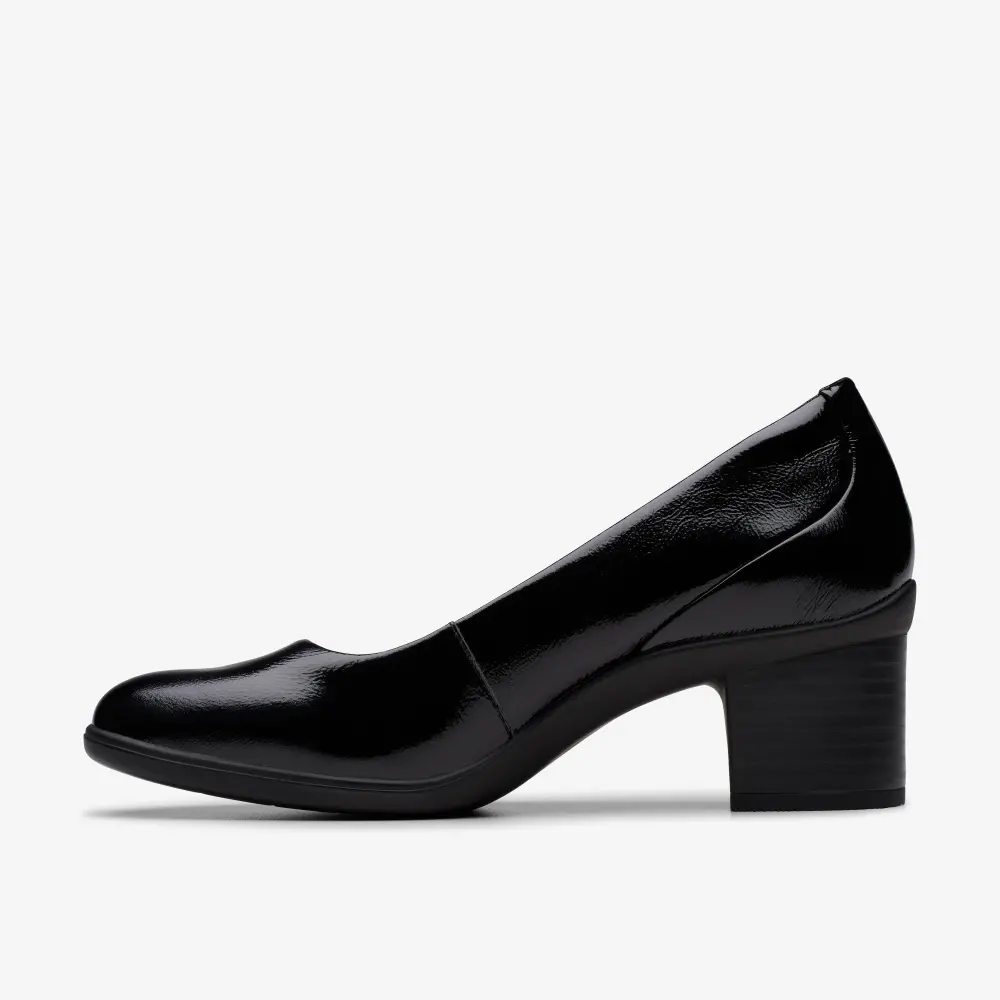 Shaya Poppy Damen-Pumps aus schwarzem Lackleder online