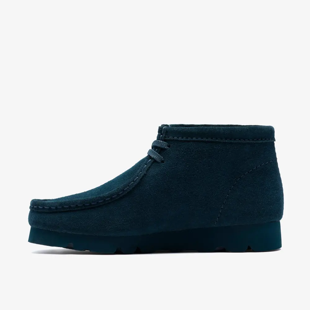 Wallabee Damenstiefel. Gore-Tex, dunkelgrünes Wildleder. online